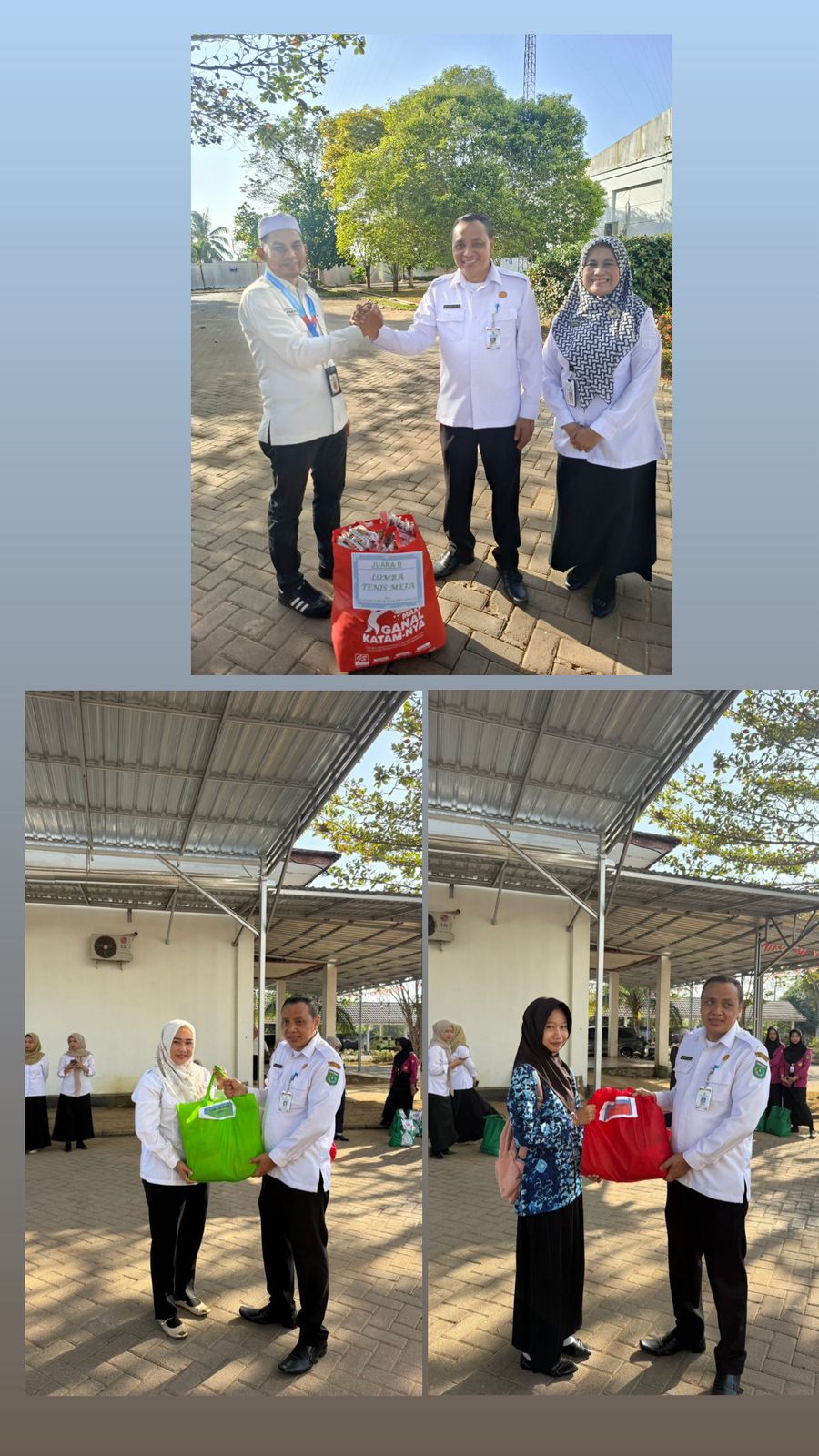 USAI APEL PAGI, SEKRETARIAT DPRD TANAH BUMBU BAGIKAN HADIAH LOMBA HUT KE-22