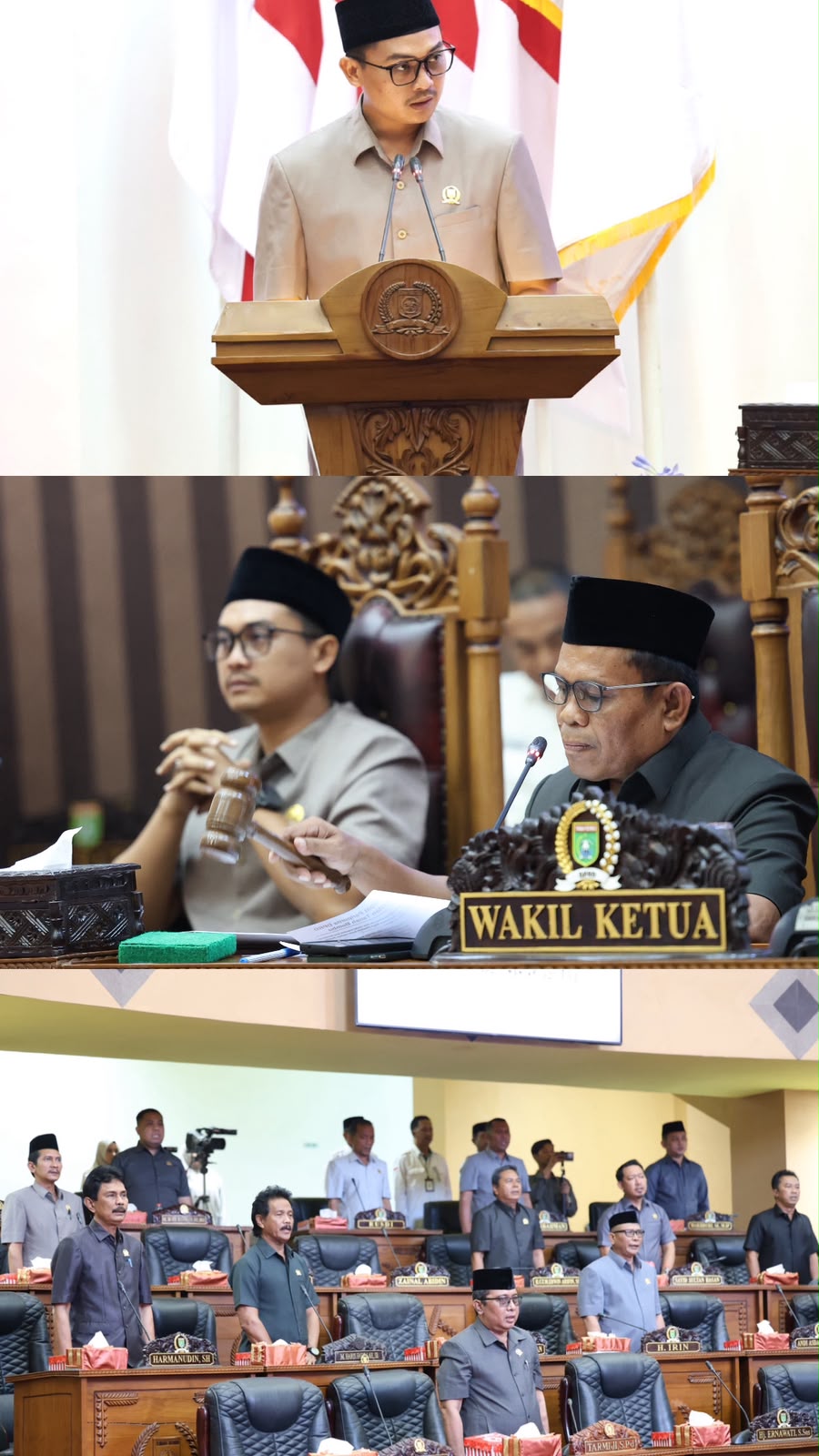 DPRD TANAH BUMBU SAMPAIKAN JAWABAN ATAS PENDAPAT BUPATI TERHADAP DUA RAPERDA