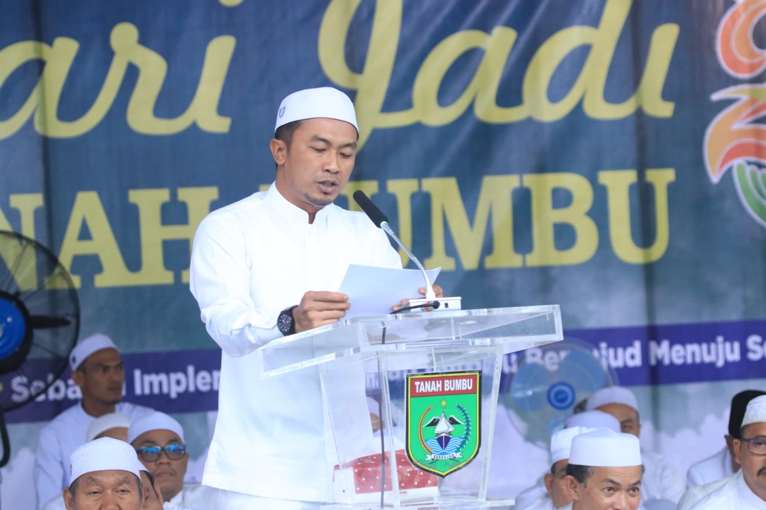 DALAM RANGKA HUT TANBU, WAKIL KETUA I DPRD BACAKAN PERIODESASI PEMBENTUKAN KABUPATEN TANAH BUMBU