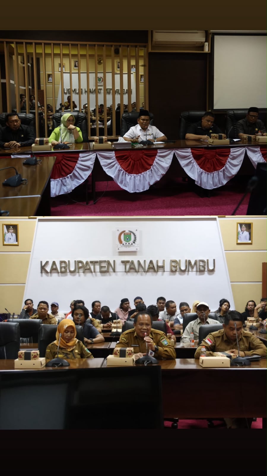 DPRD TANAH BUMBU FASILITASI RDP TERKAIT PERSOALAN TAPAL BATAS DAN KESEMPATAN KERJA