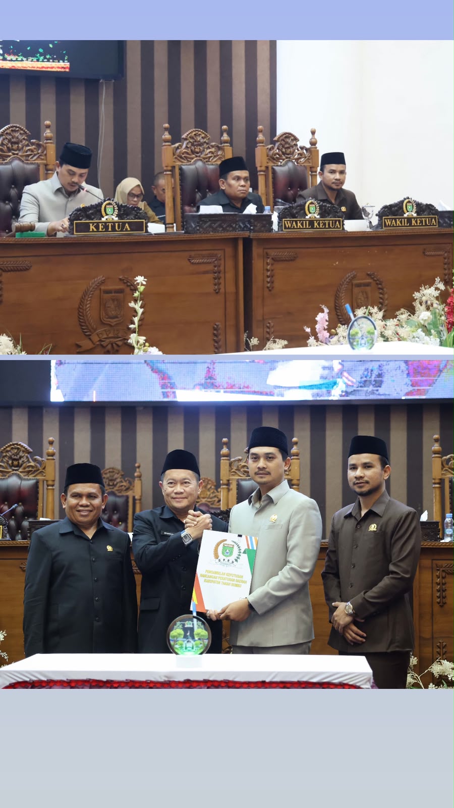 DPRD TANAH BUMBU TERIMA RAPERDA PENYELENGGARAAN PERUMAHAN DAN KAWASAN PERMUKIMAN